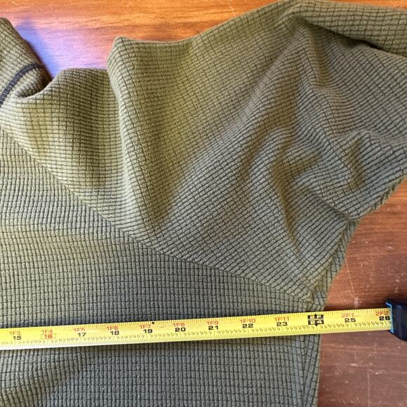 Melanzana Mens Large 1/2 Zip Micro Grid Fleece Sweatshirt Pullover Ski Layer - Picture 7 of 8